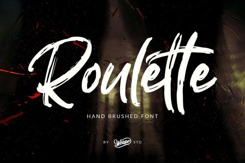 Roulette Brush Font