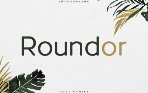 Roundor Font Family – Sans Serif