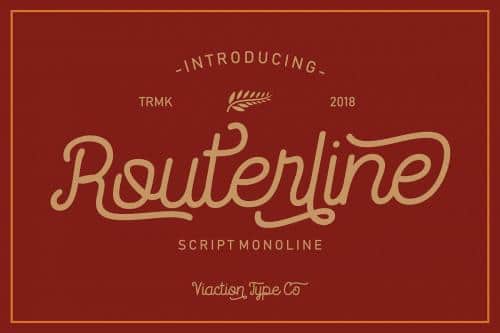 Routerline Typeface