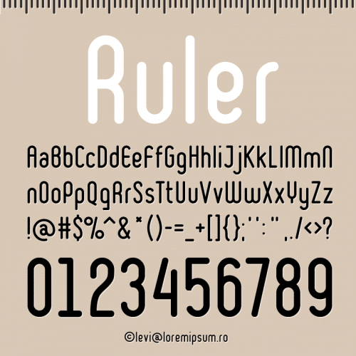 Ruler Font
