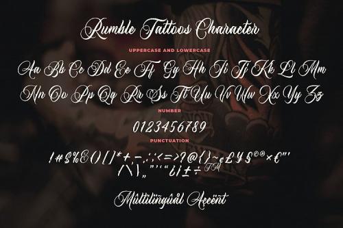 Rumble Tattoos Typeface