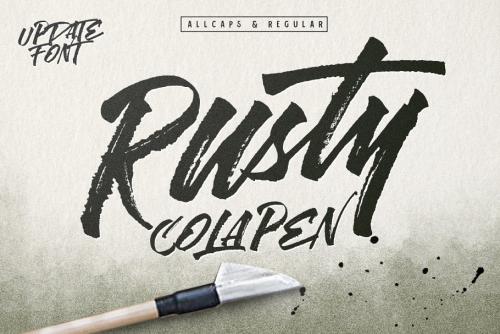 Rusty Cola Pen Font