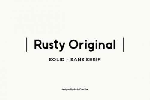 Rusty Sans Serif Font