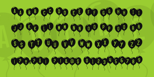 SF Balloons Font