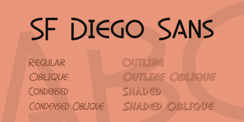 SF Diego Sans Font Family