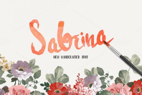 Sabrina Handmade Font