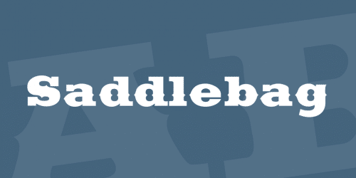 Saddlebag Font