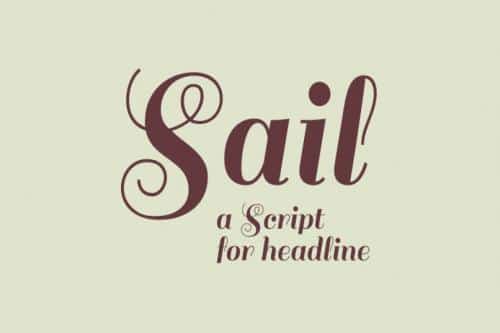 Sail Script Font