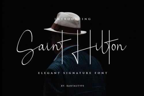 Saint Hilton Signature Font
