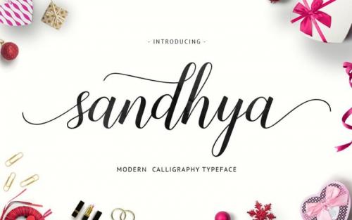 Sandhya Calligraphy Font