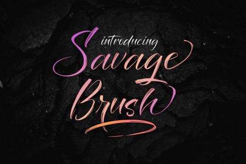 Savage Brush Font