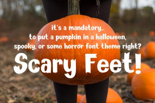 Scary Feet Display Font