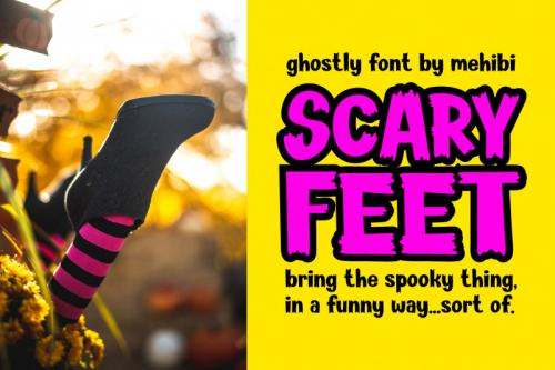 Scary Feet Display Font