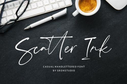 Scatter Ink Handlettered Font