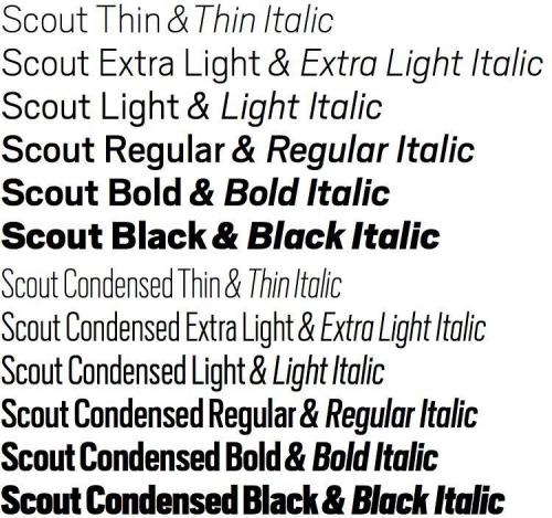 Scout Font Family