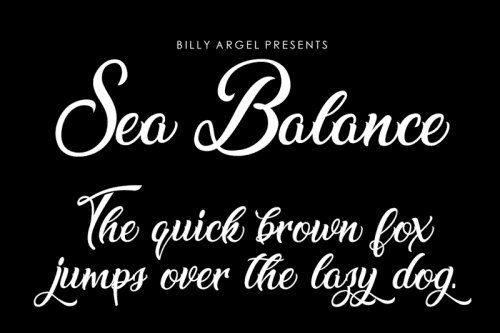 Sea Balance Script Font