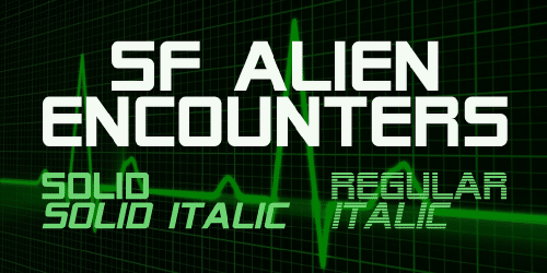 Sf Alien Encounters Font