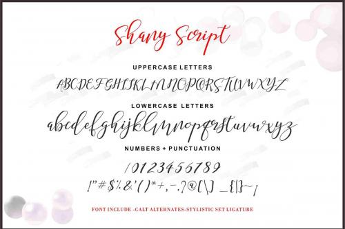 Shany Script Font