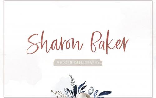Sharon Baker Modern Script Font