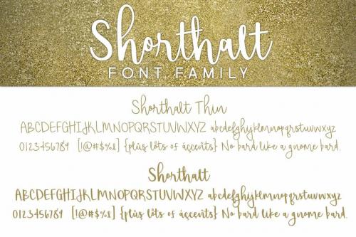 Shorthalt Script Font