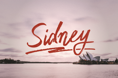Sidney Script Font