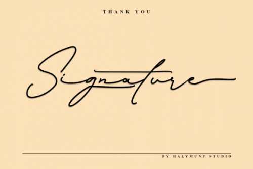 Signature Collection Handwritten Font