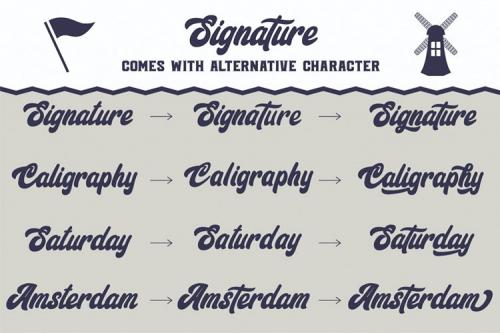 Signature Font Family