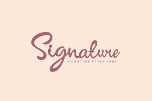 Signature Script Font Free