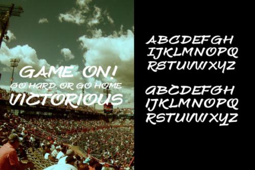 Silkystring Brush Font
