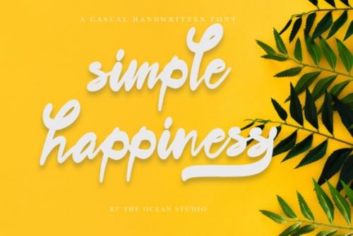 Simple Happiness Script Font