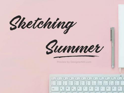 Sketching Summer Font