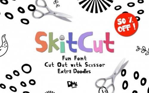 SkitCut Fun Cut Font