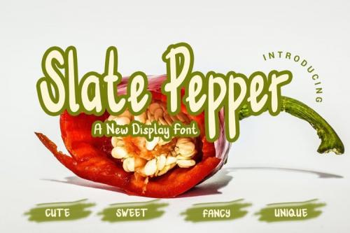 Slate Pepper Display Font