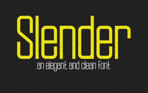 Slender Free Font Family