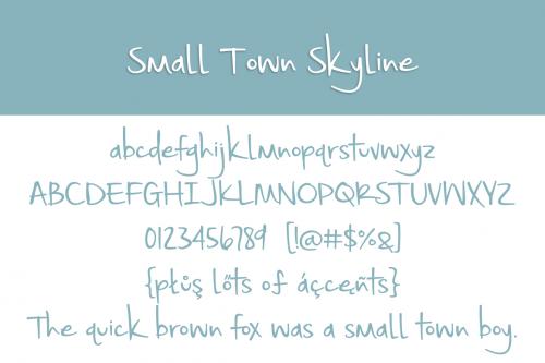 Small Town Skyline Font