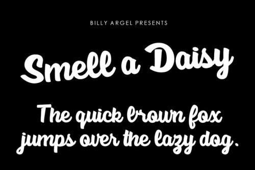 Smell a Daisy Script Font