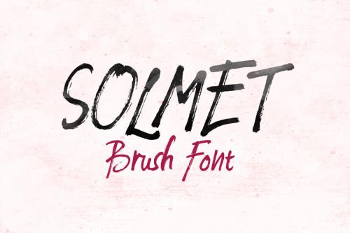 Solmet Brush Font