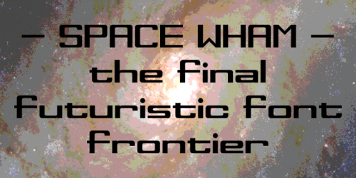 Space Wham Font