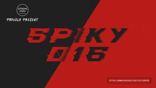 Spiky Display Font
