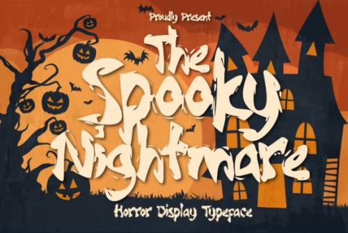 Spooky Nightmare Display Font