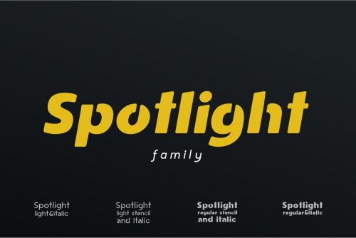 Spotlight Sans Serif Family