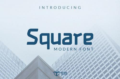 Square Display Games Font