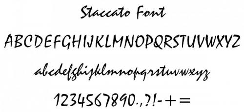 Staccato Font