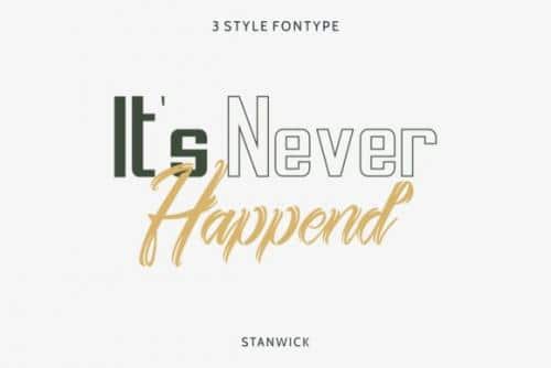Stanwick Caligraphy Font
