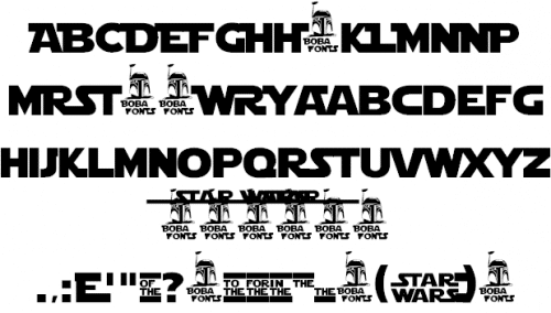Star Jedi Logo Font
