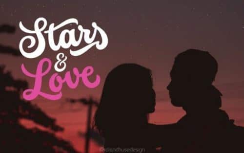 Stars Love Script Font