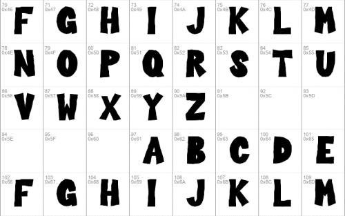 Stone Age Cartoon Font