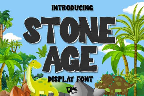 Stone Age Cartoon Font