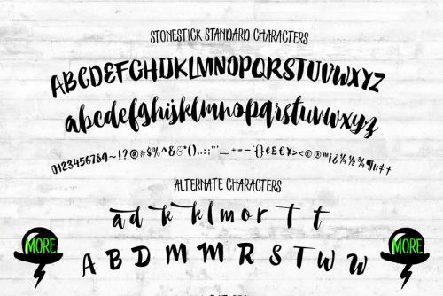 Stonestick Imperfect Script Font