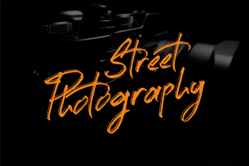 Street Photography Brush Font